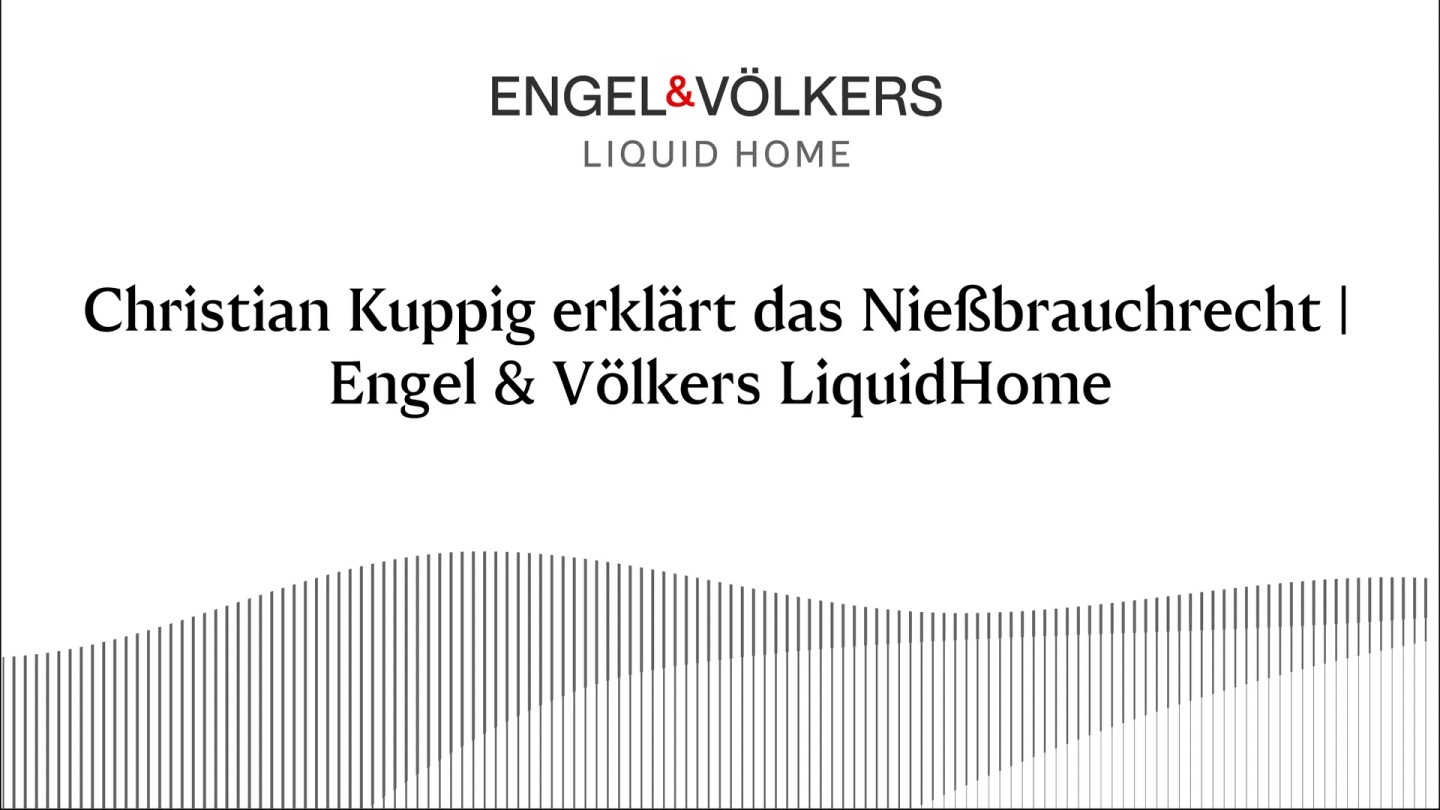 Ein Thumbnail von einem Video bei dem es darum geht, dass Christian Kuppig das Nießbrauchrecht des Teilverkaufs von Engel & Völkers LiquidHome erklärt.